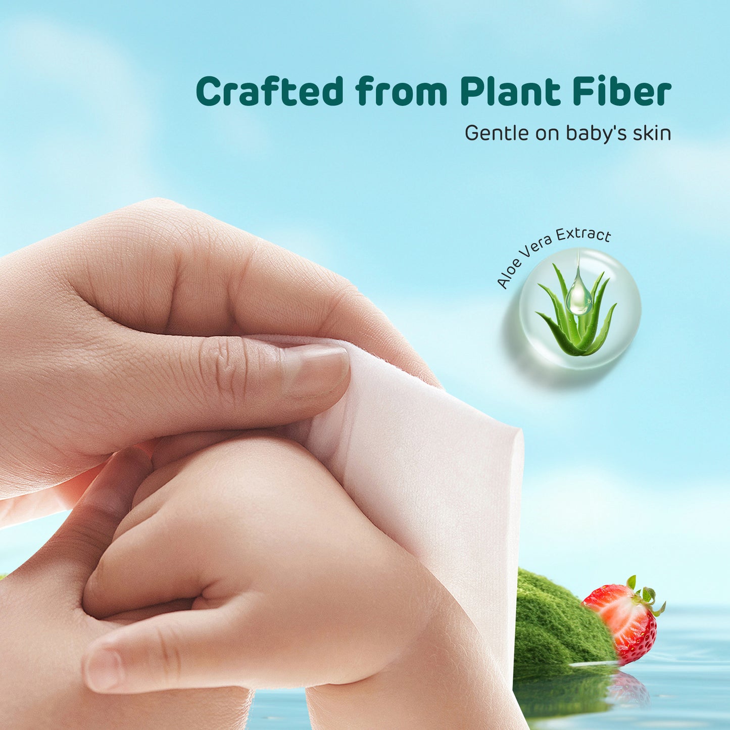 Aroma Serene Care Strawberry Wipes