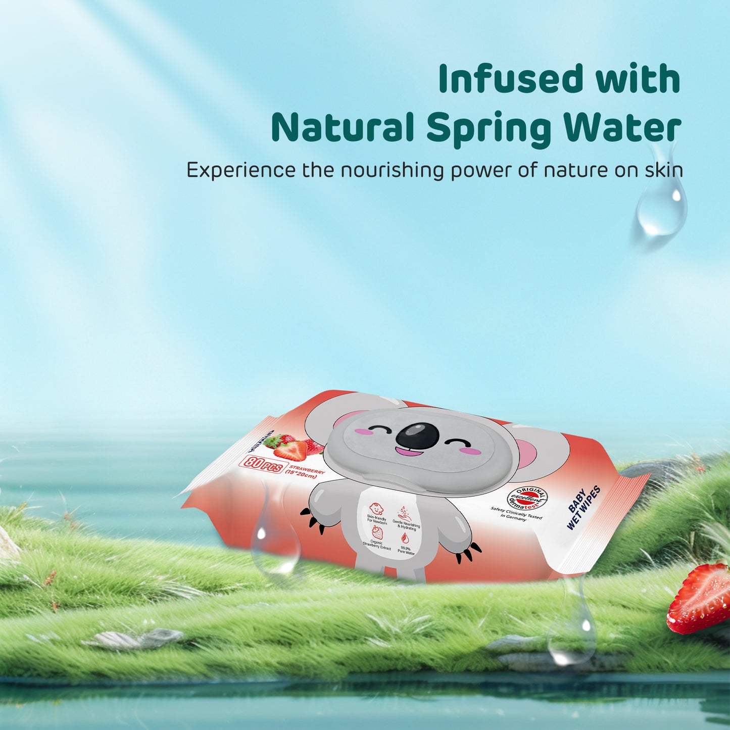 Aroma Serene Care Strawberry Wipes