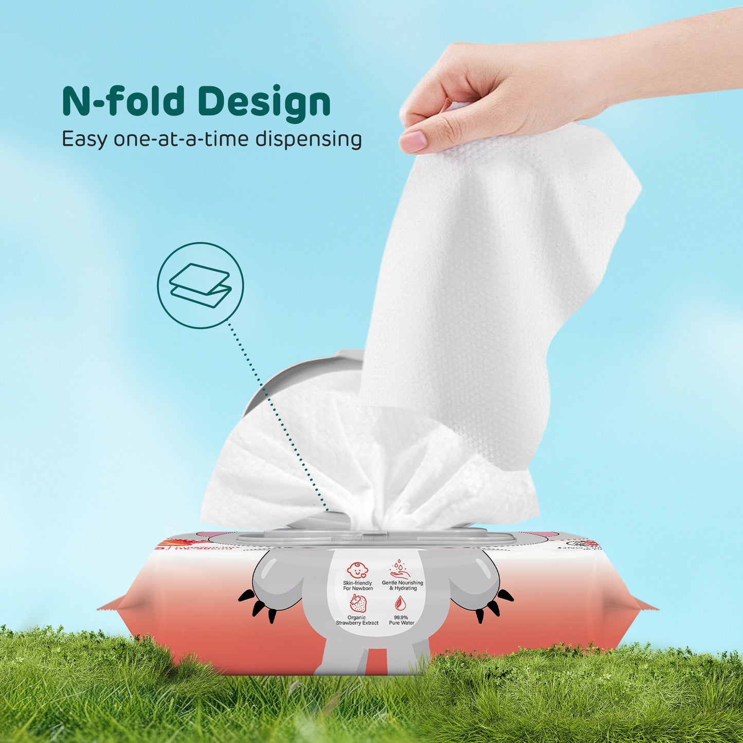 Aroma Serene Care Strawberry Wipes