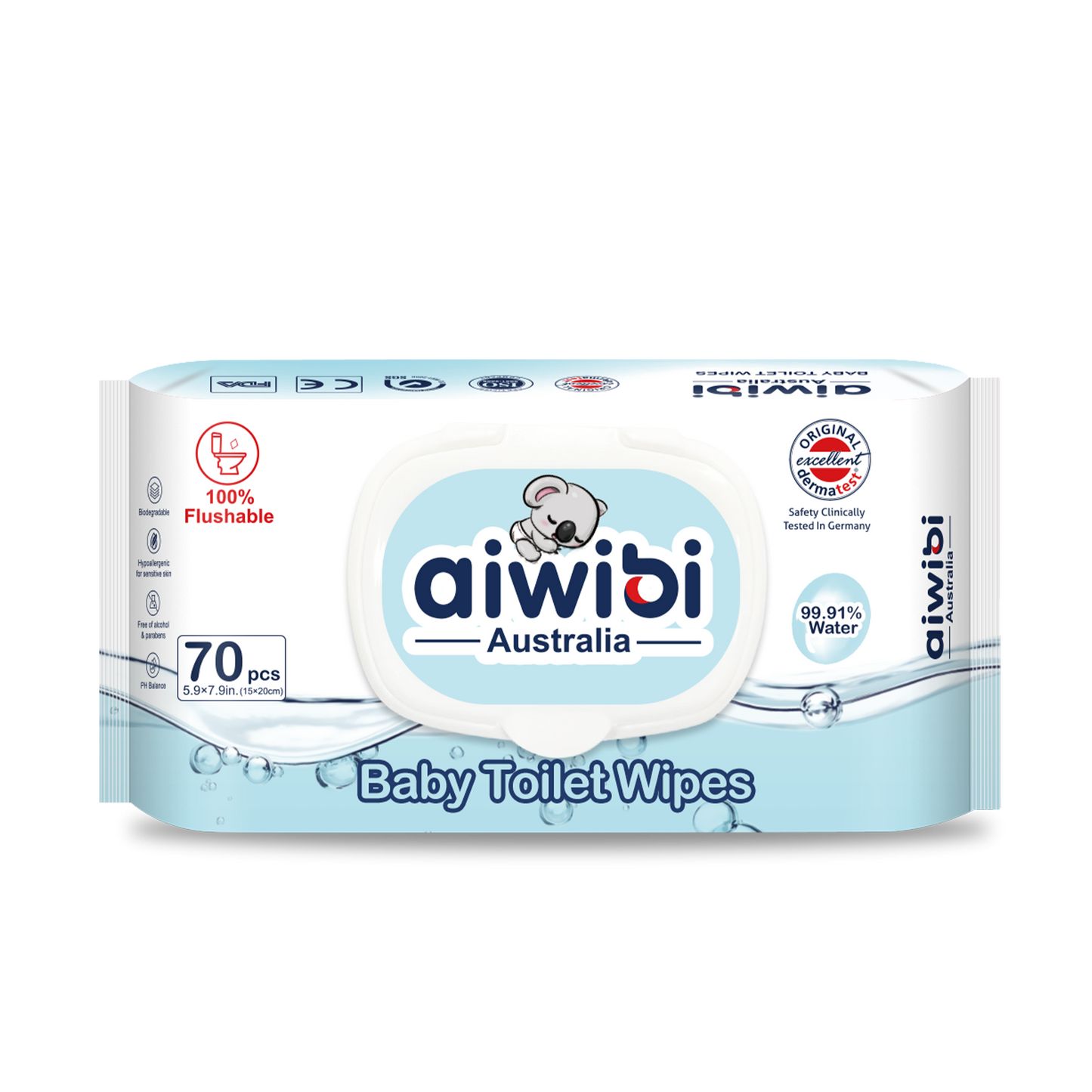 100% Biodegradable Toilet Wipes