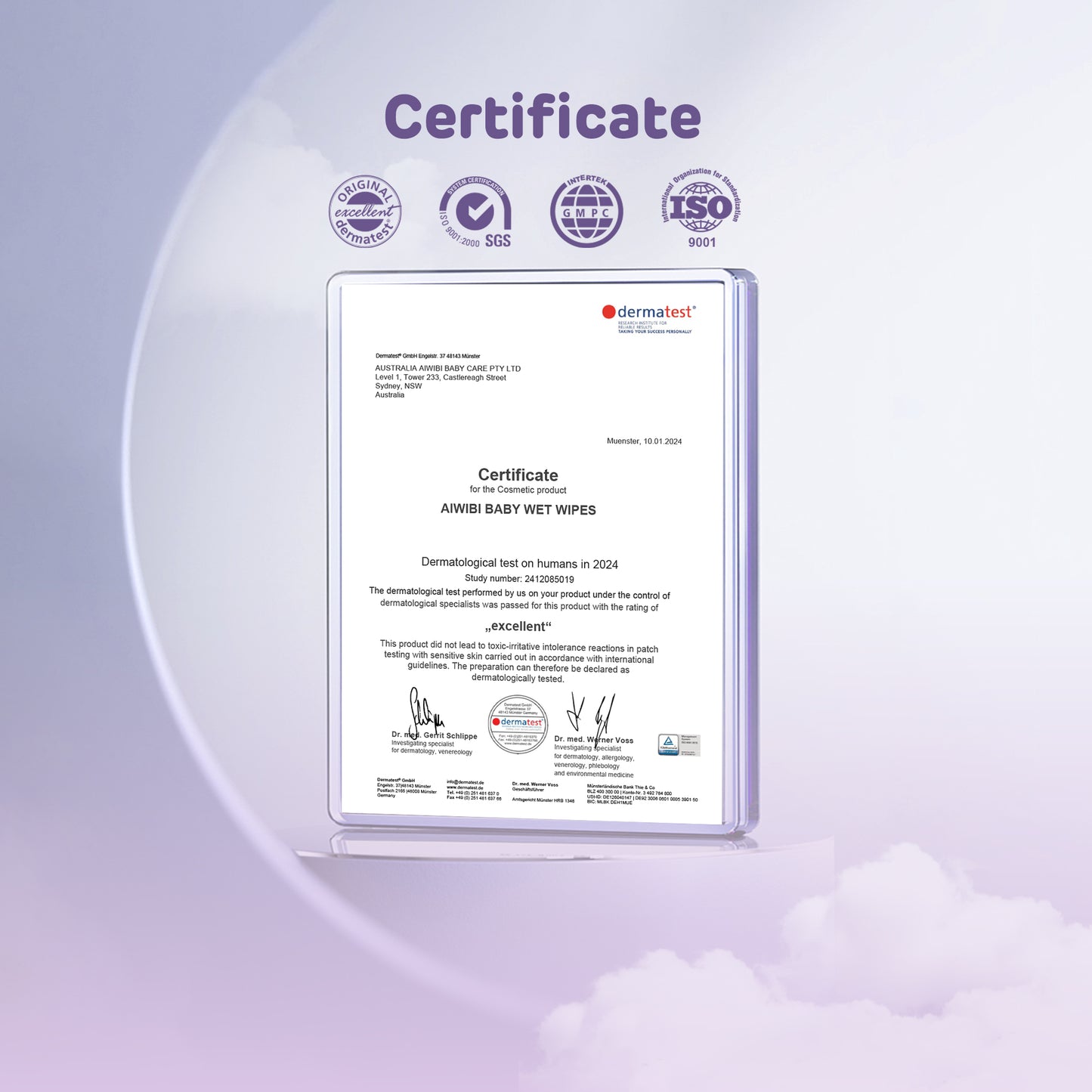 Aroma Serene Care Lavender Wipes