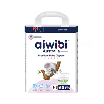Premium Natural Newborn Diapers Large Package